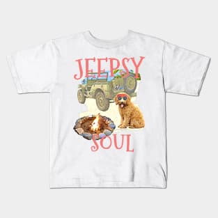 Jeepsy Soul Goldendoodle Kids T-Shirt